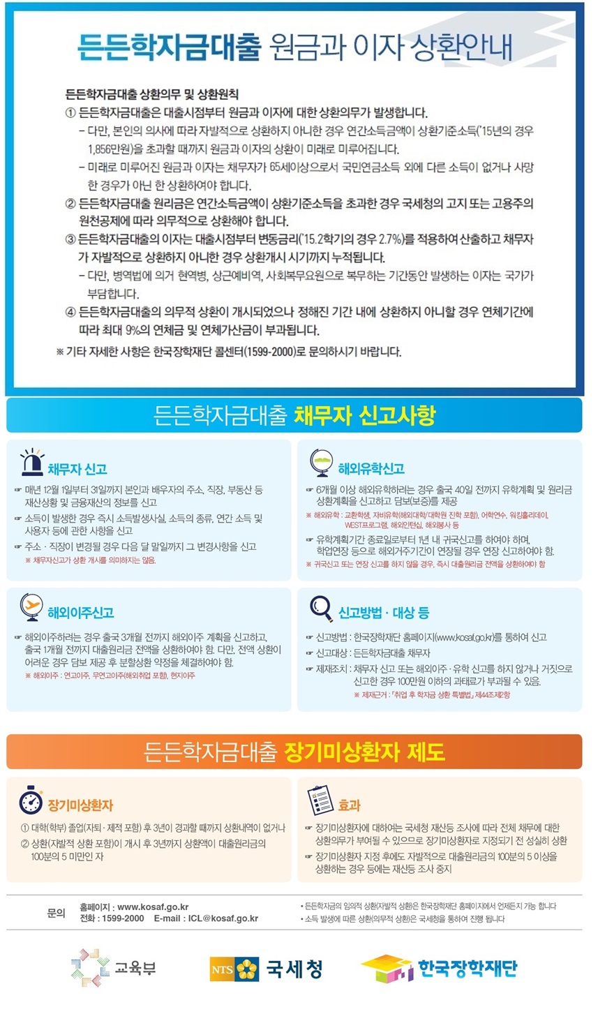 취업 후 상환 학자금대출 상환제도 안내