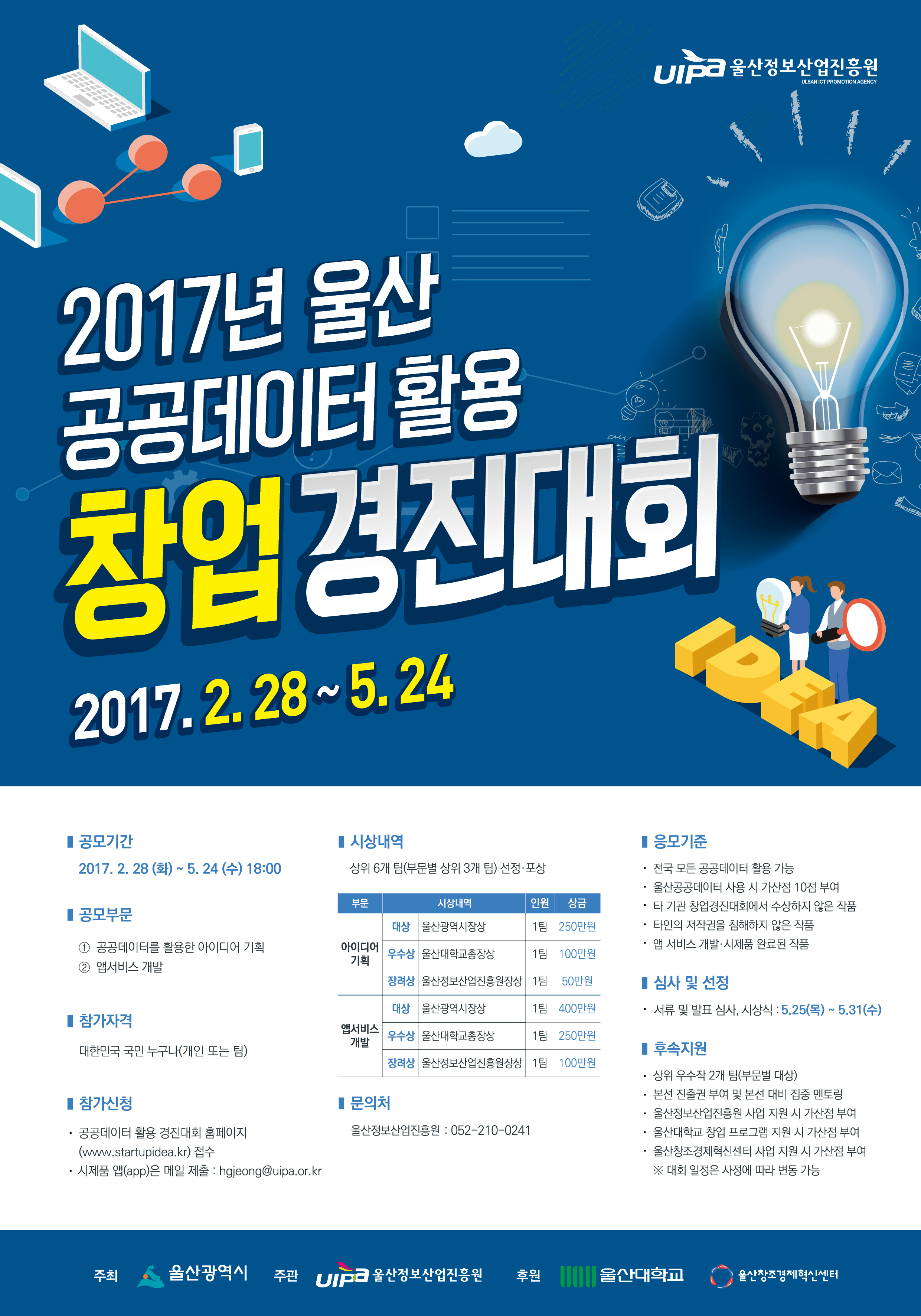 2017년 울산 공공데이터 활용 창업 경진대회