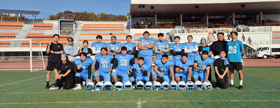 제주대 미식축구부, 창단 첫게임서 미래를 향한 열정 ‘확인’