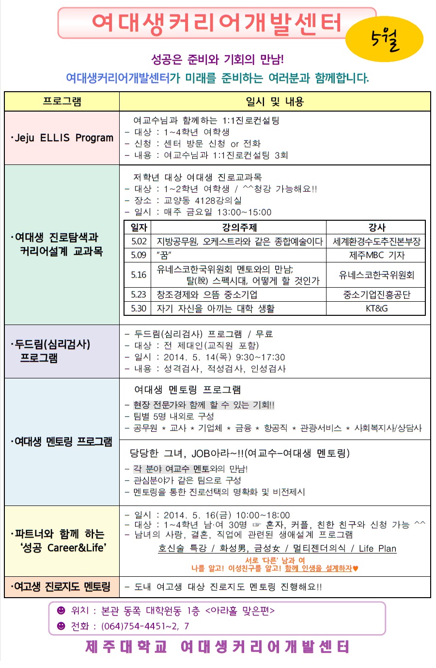 [여커]2014년 5월 진행되는 프로그램입니다!!