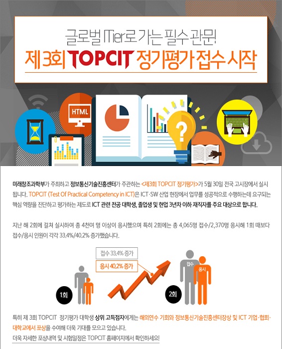 제3회 TOPCIT 정기평가 접수 안내