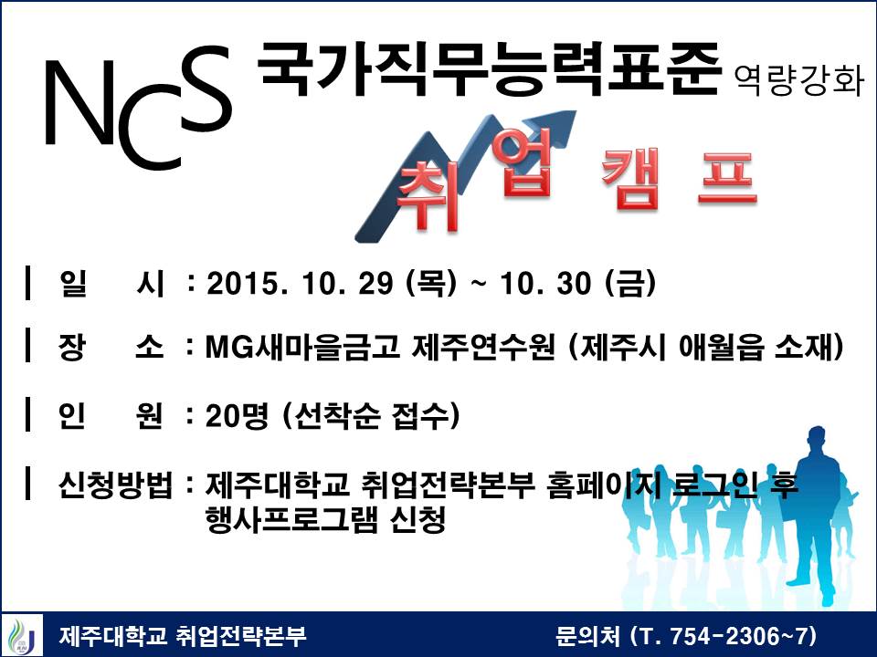 NCS(국가직무능력표준) 기반 역량강화 취업캠프 참가 안내