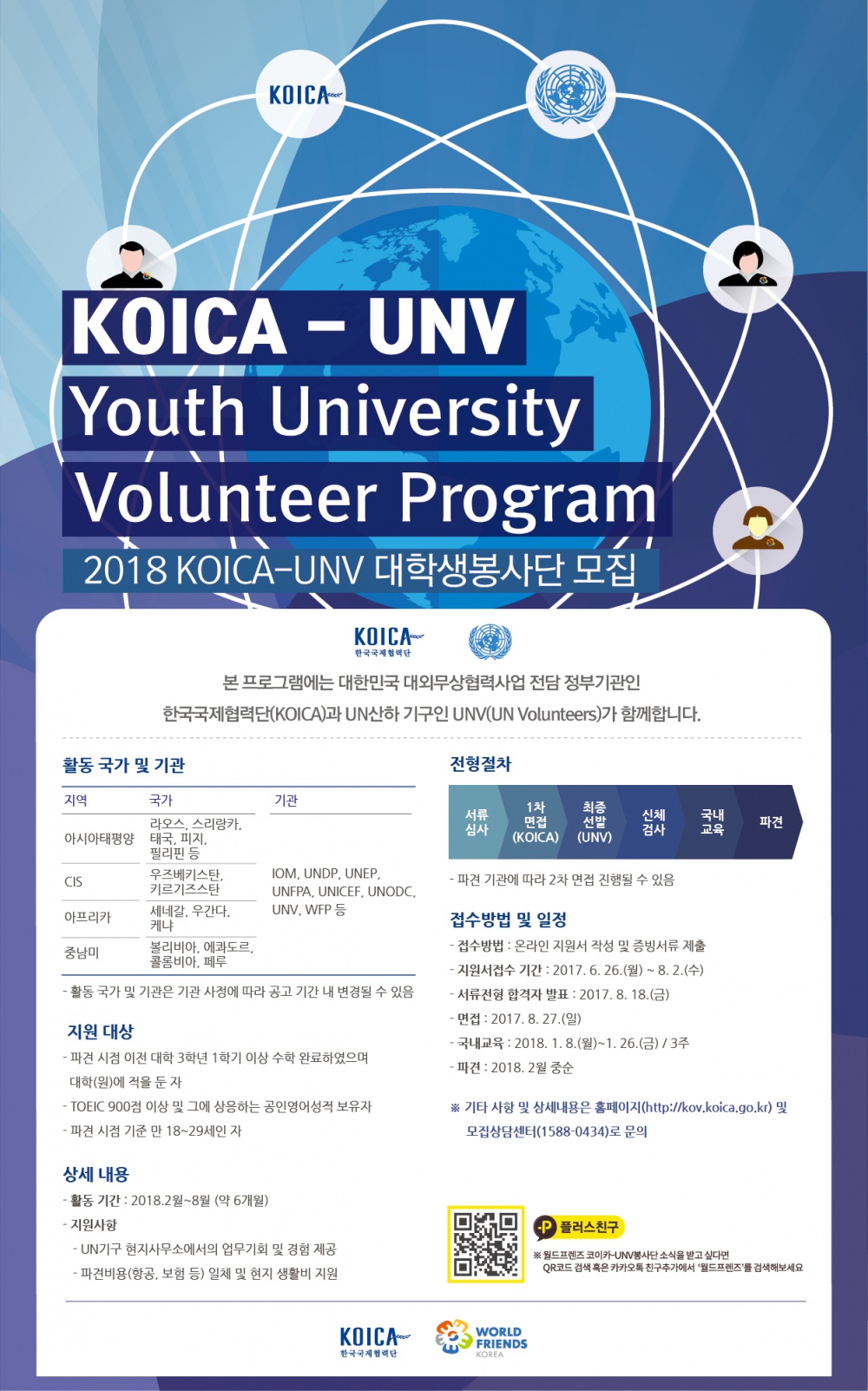 KOICA-UNIV 대학생봉사단 모집 홍보