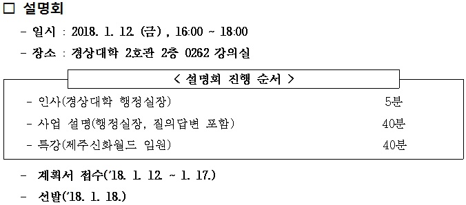 「제주신화월드 청년 아카데미」 복합 리조트 답사 프로그램 운영