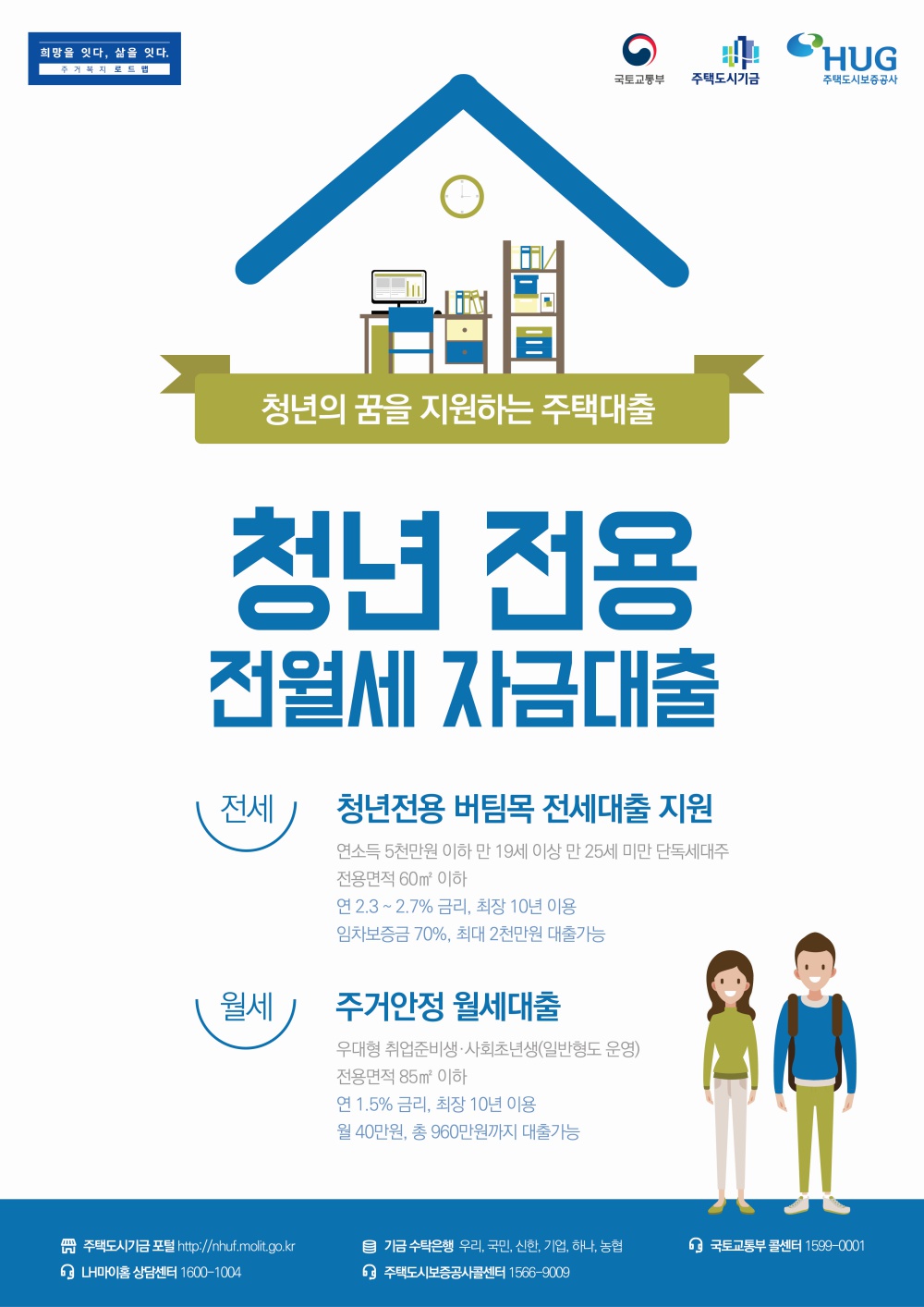 [국토교통부]  청년 전용 전월세 자금대출