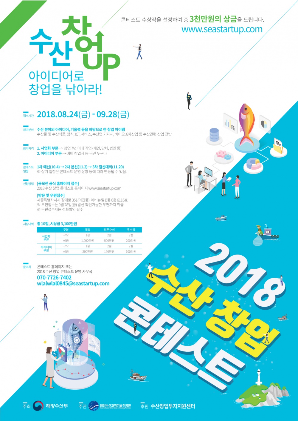 2018 수산 창업 콘테스트 공고