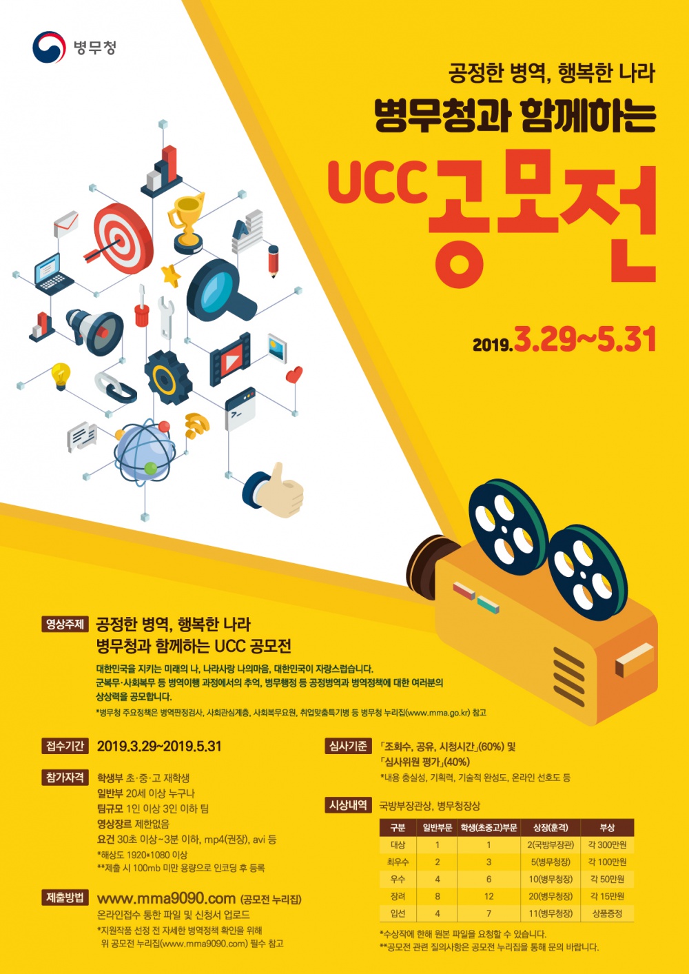 제1회 공정병역 UCC 공모전 참여 안내