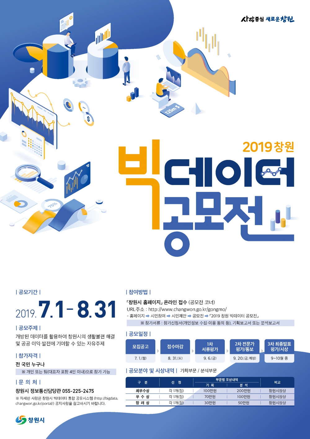 [창원시] 『2019 창원 빅데이터 공모전』 안내