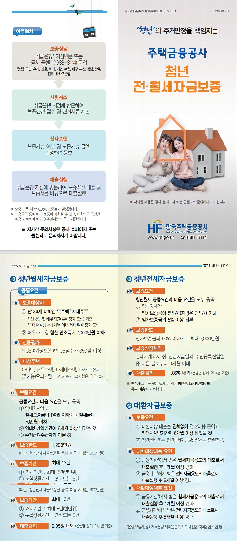 [제주특별자치도] 한국주택금융공사 청년 전·월세자금 보증 등 사업 안내