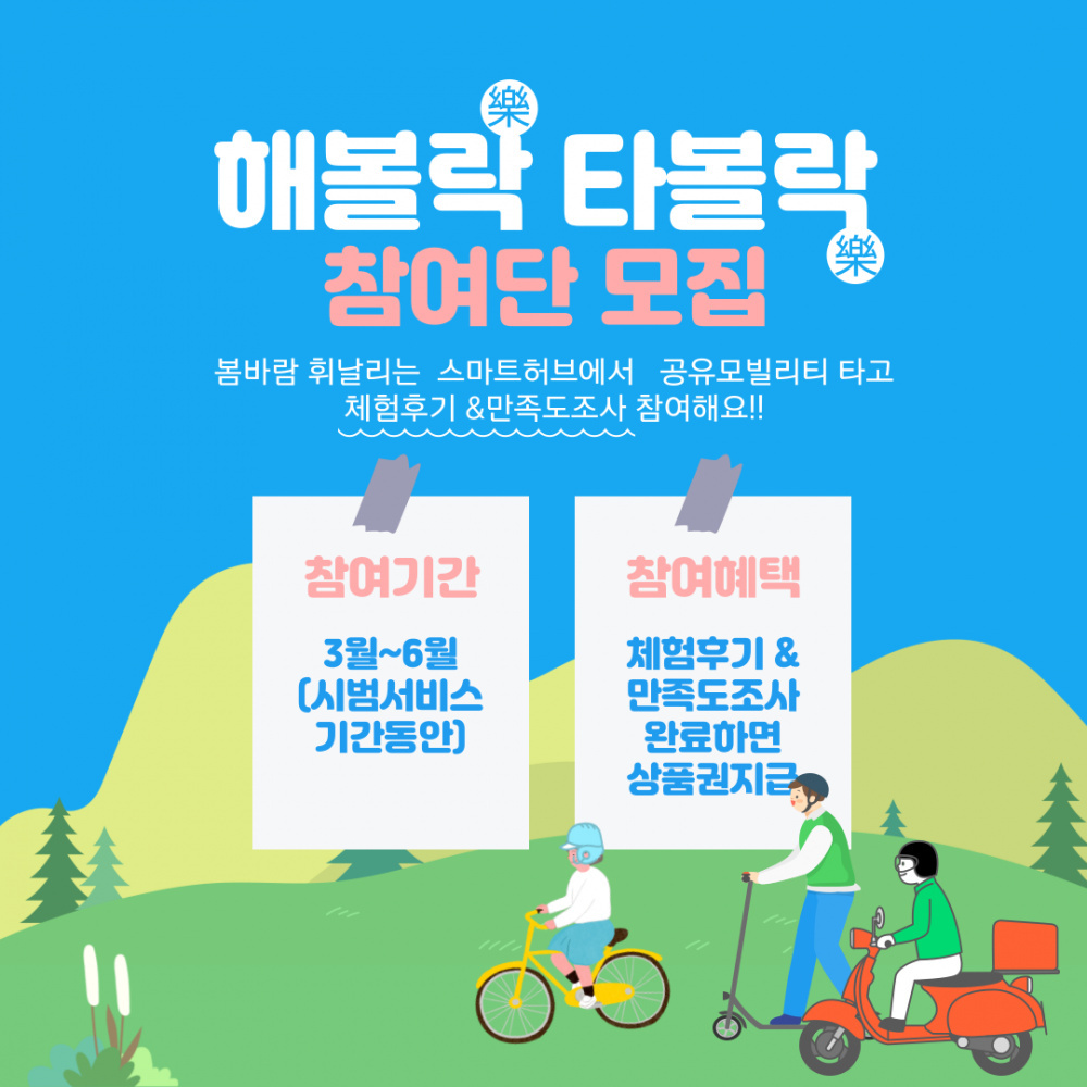 [스마트그리드연구센터] 해볼락타볼락 참여단 모집! (체험후기&설문 시 상품권 지급)