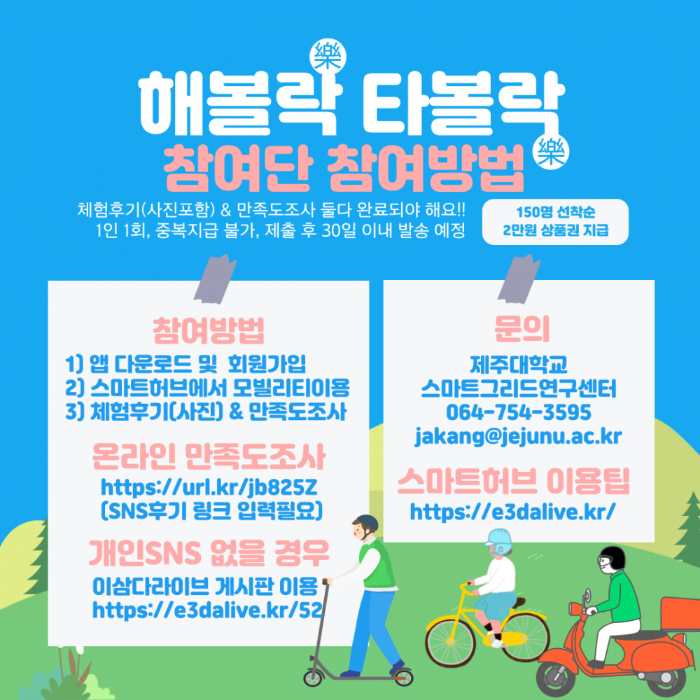 [스마트그리드연구센터] 해볼락타볼락 참여단 모집 (6월, 체험후기&설문하면 상품권 증정)