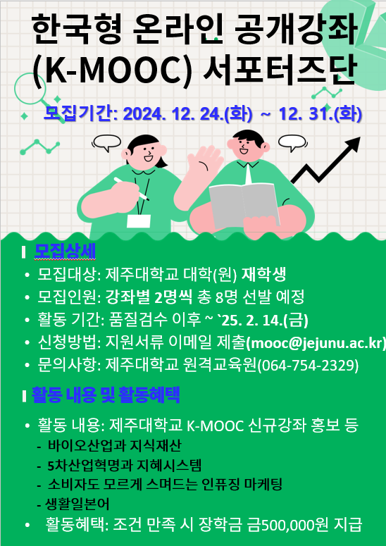 2024학년도 K-MOOC 서포터즈단 모집 공고